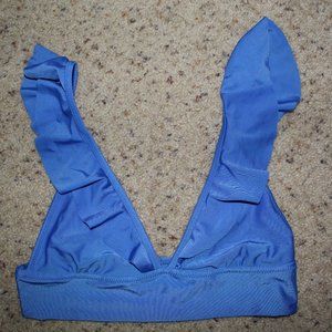 Aerie Real Good Ruffle Triangle Bikini Top M